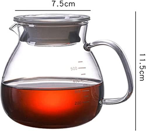 Percolator Coffee Pot 500ml Color Reusable Glass Coffee Pot High Temperature Resistant Glass Coffee Pot Sharing Pot Coffee Percolators Coffeeware (Color : Green) - Image 6