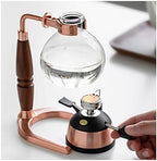 JITEM Cafetera Syphon Coffee Maker Manual Retro Vacuum Glass Siphon Pot Percolators 1-5 Cups Glass Tabletop Siphon Coffee Maker for Coffee or Tea - Image 4