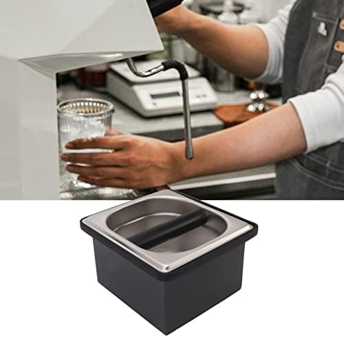 Coffee Knock Box, Coffe Ground Knock Conatiainer, Rubber Coffee Residue Box with Removable Container, Coffee Ground Residue Bucket, Large Coffee Waste Bin for Home Coffee Bar(S) - Image 7