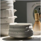 Ceramic Matcha Tea Set Handmade Bowl Bamboo Whisk Spoon Holder Accessories Ceremony Gift(Set C-5PCS) - Image 3