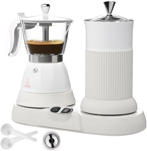 Electric Espresso Machine with Milk Frother 2 in 1 Efficient by Vaolvpant