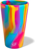 Silipint 22oz Silicone Pint Glass - Unbreakable BPA-Free Reusable Silicone Drinking Cup - Dishwasher and Microwave Safe - Stemless Glass for Coffee Smoothies (Tie-Dye Variety) Pack of 1 by Silipint