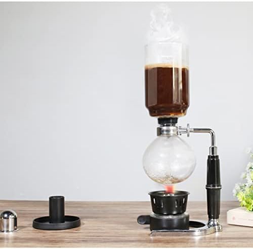 JITEM Cafetera Syphon Coffee Maker Japanese Style Vacuum Glass Siphon Pot Percolators 3-5 Cups Glass Tabletop Siphon Coffee Maker for Coffee or Tea - Image 5