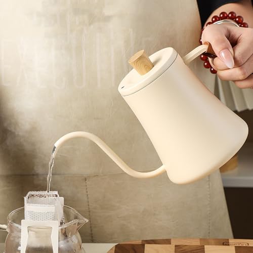 Yosoo Health Gear Gooseneck Pour Over Coffee Kettle, 304 Stainless Steel Electric Kettle with Ergonomic Handle and Compact Design, for Drip Coffee and Tea Brewing at Home or Camping - Image 2