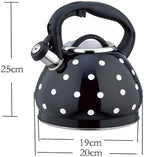 Whistling Teapot 304 Stainless Steel, Tea Kettle Stovetop, Polka Dot Teapots for Stove Top, Whistle Tea Pot with Cool Touch Ergonomic Handle - Image 6