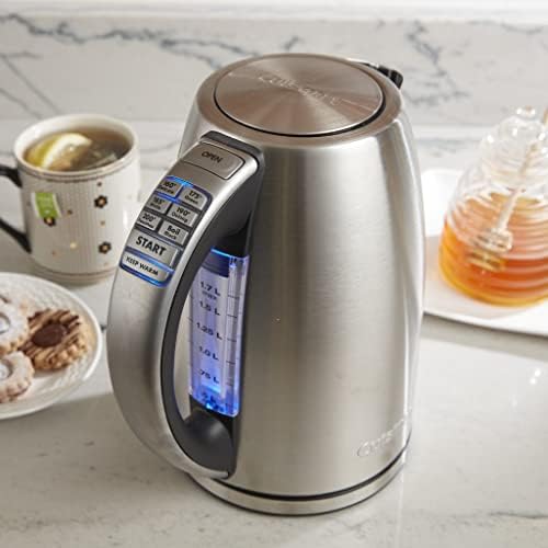 Cuisinart CPT-160 Metal Classic 2-Slice Toaster, Brushed Stainless & CPK-17P1 Electric Cordless Tea Kettle, 1.7-Liter, Stainless Steel - Image 7