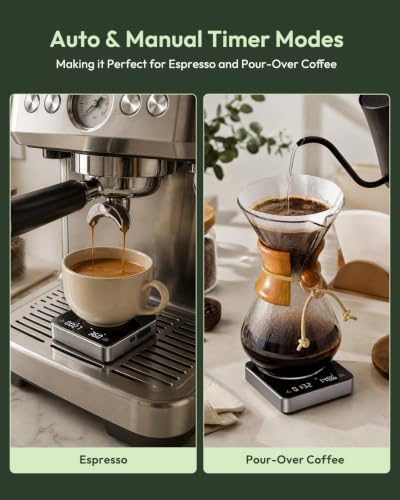 Maestri House S2 Nano Espresso Coffee Scale 1kg/0.1g with Timer USB-C - Image 4