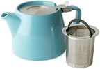 FORLIFE Stump Teapot with SLS Lid and Infuser, 18-Ounce, Turquoise - Image 2