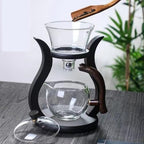 Lazy Kungfu Drip Teapot Magnetic Semi-Automatic Glass Teapot Wooden Glass Tea Set Kung Fu Tea Set - Image 4
