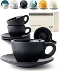 KIVY Cappuccino Cups set - 4x 8oz - Thick-walled stoneware cappuccino cup by KIVY
