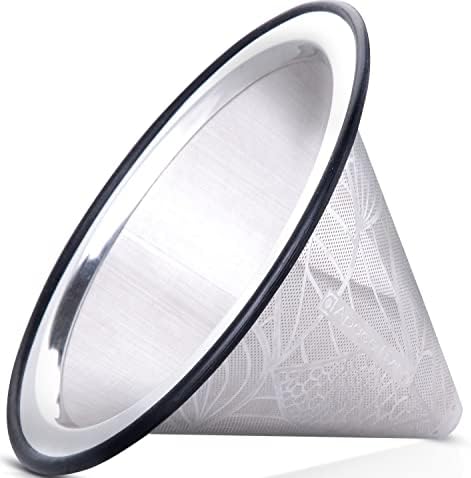 Silver - Coffee Filter Pattern #2 + Coffee Scoop (1 tbsp) - Image 2