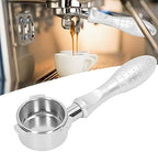 54mm Coffee Bottomless Portafilter for Breville 8 Series (Silver) - Image 4