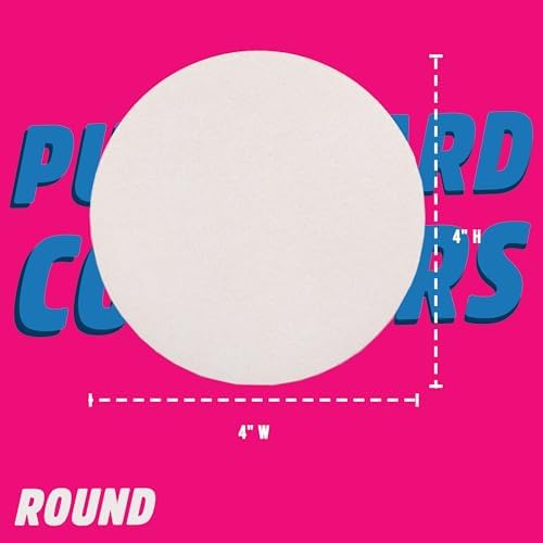 Full-Color 4" Round Pulpboard Coasters for Bars, Restaurants, Cafes - Add Your Custom Logo or Imprint (80 PT, Qty 50) - Image 4