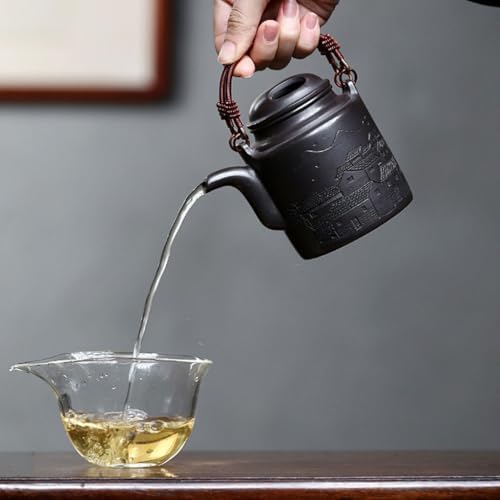 Tea Kettle Portable Outdoor Ceramic Handle Kettle Household Tea Maker Ceramic Tea Infuser - Image 7