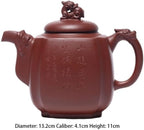 Tea Pots For Loose Tea Light Luxury Purple Clay Teapot Living Room Decoration Office Tea Set Art Teapot With Filter Hole Tea Set Tea Infuser Pot - Image 2