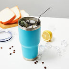 MEWAY 30oz Insulated Tumbler With Lids and Straws,Stainless Steel Double Vacuum Coffee Tumbler Cup, Brush, Durable Powder Coated Coffee Cup for Cold & Hot Drinks, Office, Travel(mixture,4 PACK) - Image 5