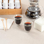 Restaurantware Coffee Cup 12 Pack of 2.72 oz Insulated Double-Wall Glass Borosilicate Coffee Cup Espresso Shot Dishwasher Safe For Hot Drinks - Image 6