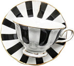 UPKOCH Polka Dot Cup and Saucer Set Ceramic Coffee Cup with Matching Dish European Style Mug for Latte Cappuccino Tea Milk 5.51 X 5.51 X 2.95 in by UPKOCH