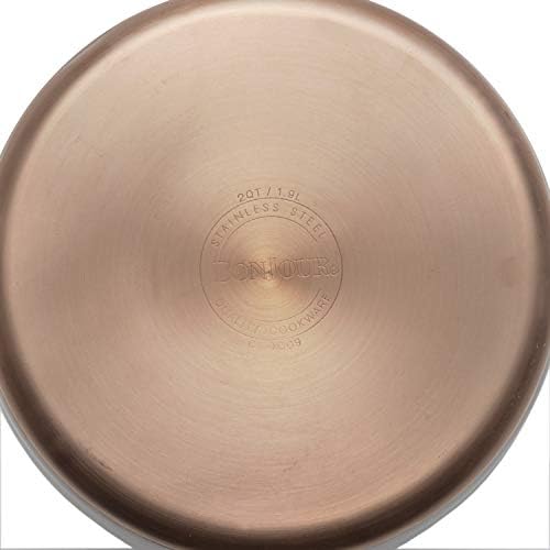 BonJour Tea Stainless Steel and Copper-Base Gooseneck Teapot / Teakettle, 2-Quart - Image 2