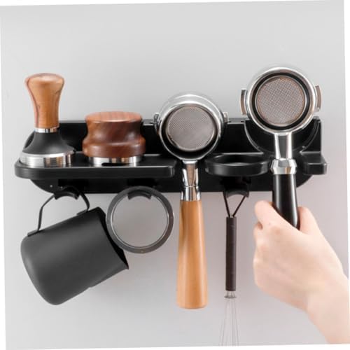 Wall Mounted Espresso Tool Holder for 51mm Machines, ABS Black - Image 6