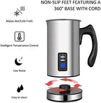 AIZYR Electric Detachable Milk Frother and Steamer Stainless Steel Milk Warmer with Hot & Cold Foam for Coffee, Hot Chocolates, Cappuccino,220v - Image 2