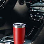HASLE OUTFITTERS 20oz Tumblers Stainless Steel Mugs with Lid Double Wall Vacuum Insulated Coffee Cups for Cold & Hot Drinks (20oz-Red, 8 Pack) - Image 5