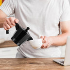 6 Cup Electric Espresso Coffee Maker 300ml Aluminum,Black - Image 6
