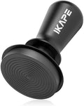 IKAPE 58.35mm Espresso Tamper, Spring-loaded Calibrated Tamper with Titanium Ripple Plating Base, Compatible with Over 58MM Espresso Bottomless Portafilter by IKAPE