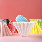 Coffee Filter, Ceramic Origami Style, Multi Color Minimalist Design, Suitable For Daily Home And Shops(Blue) - Image 4
