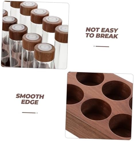 ULTECHNOVO Glass Coffee Bean Canister with Wooden Holder and Airtight Lid - Image 3