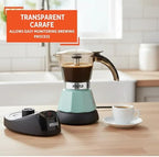 IMUSA 3 or 2 Cup Electric Espresso Maker with Cool-touch Handle, Mint - Image 4