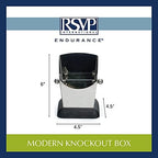 RSVP International Espresso Coffee Kitchen Tool Home and Commercial Use, Knock Box, Stainless Steel - Image 5