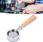 Coffee Products 58mm Coffee Portafilter Aluminum Coffee machine Alloy 2 Ears Bottomless Portafilter Handle with Single Layer Filter Screen 58mm (A2 Beech) - Image 5