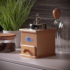 Zassenhaus Brasilia Coffee Mill, Beechwood Manual Coffee Bean Grinder, Traditional Hand Crank Coffee Mill,Natural/Chrome - Image 6