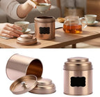 Modern Loose Leaves Teas Tin Canister Double Layer Seal Metal Construction Spacious Kitchen Organization Essential Large Capacity Teas Storage Tin - Image 2