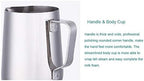 Milk Frothing Pitcher 20 oz, 600 ml Stainless Steel Coffee Tools Cup with Measurement Inside - Image 4
