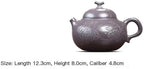 Tea Kettle 220ML Ancient Purple Clay Teapots Master Handmade Carved Kettle Zisha Tea Set Chinese Teapot Ceramic Tea Infuser - Image 2