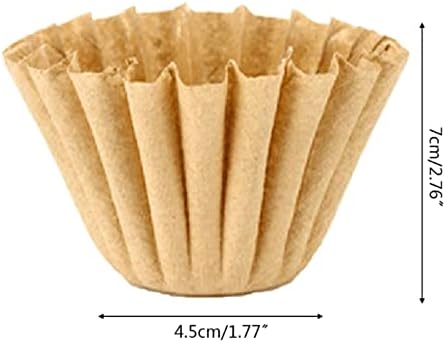 Coffee Filters Large Coffee Maker Filters Natural Unbleached Eco-Friendly Degradable Paper Basket - Image 2