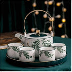 Porcelain Tea Sets Luxury Teapot Coffee Cup Set Tea Tray Teacup Set with Tray Teapot Set - Image 4