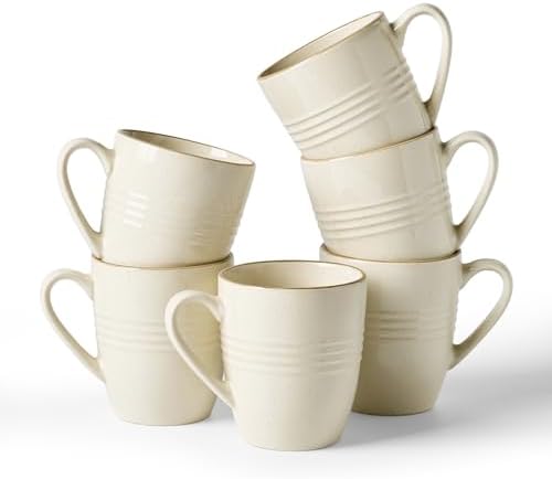 famiware Jupiter Coffee Mugs Set of 6, 13oz Coffee Mug Cups with Handle by Famiware
