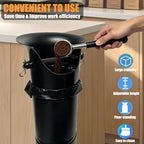 Espresso Knock Box for Coffee Grounds, Commercial Coffee Knock Box with Garbage Bags, Towel and Brush, Removable Espresso Dump Bin with Base for Coffee Shop Station, Bar, Home -18L Espresso Trash Can - Image 5