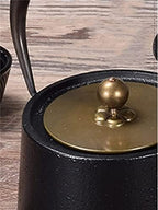 Cast Iron Teapot Japanese Tea Pot with Copper Handle Chinese Stovetop Tea Kettle for Loose Leaf, Boiling Hot Water Tea Teapot - Image 3