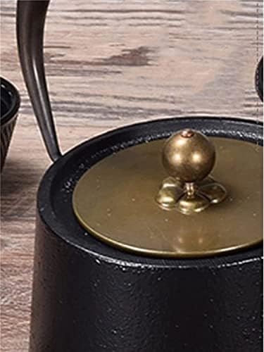 Cast Iron Teapot Japanese Tea Pot with Copper Handle Chinese Stovetop Tea Kettle for Loose Leaf, Boiling Hot Water Tea Teapot - Image 3
