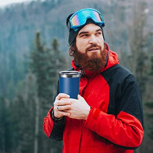 HASLE OUTFITTERS 30oz Stainless Steel Tumbler, Double Wall Vacuum Insulated Travel Mug Tumbler, Durable Insulated Coffee Mug, Gift Box Set (Dark Blue, 12) - Image 6