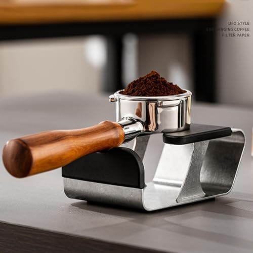 Delicate Coffee Tamper Stand Stainless Steel Coffee Tamper Stand with Silicone Mats for Home and Professional Use - Image 7