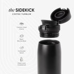 Simple Modern Ceramic Lined Insulated Coffee Tumbler | 16oz, Blue - Image 4