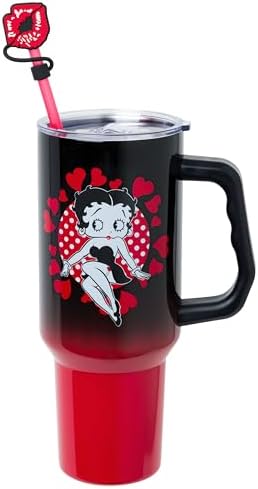 Silver Buffalo Betty Boop Core Cute Pose, Stainless Steel Tumbler, 40oz - Image 2