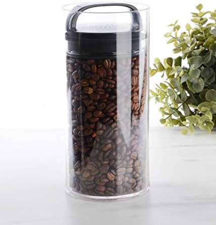 Prepara Evak Fresh Saver Airtight Plastic Container,Small/Tall (8” x 3.75”, 4.2 Cups), BPA-Free Food Storage Canister Vacuum Sealed Lid Handle, Odor Resistant, Ideal for Coffee Beans & Dry Goods - Image 3