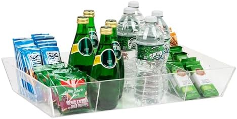 Mind Reader Snack Tray, Countertop Organizer, Snack Tray, Pantry, Breakroom, Kitchen, Clear - Image 6