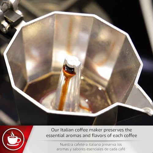 Magefesa Kenia Stovetop Espresso Moka Pot, 3-Cup/5 oz, Italian Coffee Maker for Cuban Coffee, Extra-Thick Aluminum, Heat-Resistant Handle, Safe & Easy-to-Use, Greca Coffee Maker - Image 4